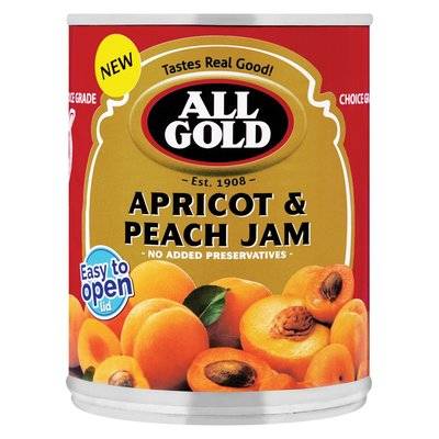 All Gold Apricot & Peach Jam 450g